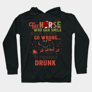 Funny Nurse Christmas Pun Quote Hilarious Hoodie